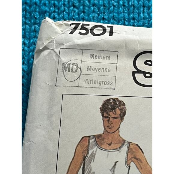 Simplicity 7501 Sewing pattern unisex shorts pants 1980s size medium - Picture 2 of 5